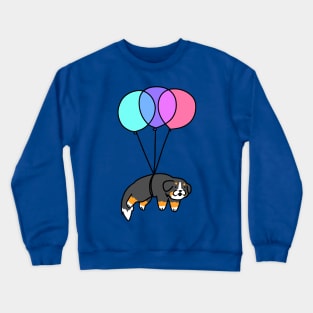 Balloon Bernese Mountain Dog Crewneck Sweatshirt